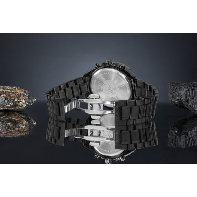 6. Men's Watch Giewont Chronograph Sapphire Black GW7290-B1