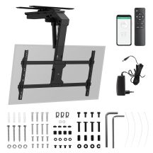 Maclean electric TV mount, ceiling mount, Tuya compatible, max. VESA 800x400, horizontal adjustment +90°~-90°, for TV 43-86", max. 45kg, MC-109 T
