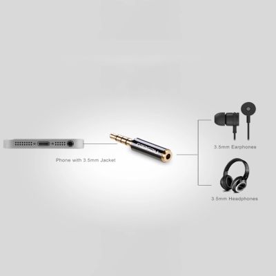 4. Ugreen audio adapter jack 3.5mm male to jack 2.5mm female black (20502)