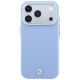 3. BMW Sign Deboss Quilted Metal Logo MagSafe Case for iPhone 17 Pro / 18 Pro - Blue