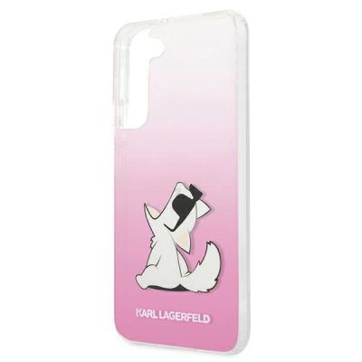 6. Karl Lagerfeld Choupette Eat Case for Samsung Galaxy S22+ - Pink