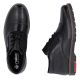 12. Men's comfortable leather ankle boots, insulated, black, Rieker 10504-00
