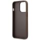7. Guess 4G Big Metal Logo Case for iPhone 14 Pro - Brown