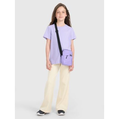 3. Girls' regular printed T-shirt 4F 4FJRAW25TTSHF3199-52S