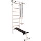 57. GYMNASTIC LADDER, HAND BAR, BENCH, CHILDREN'S ACCESSORIES, WHITE MAT BENCHK 414