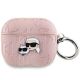 Karl Lagerfeld Monogram Karl & Choupette Head Case for AirPods 3 - Pink