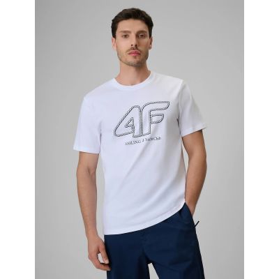 Men's regular T-shirt with 4F logo 4FRSS26TTSHM3999-10S