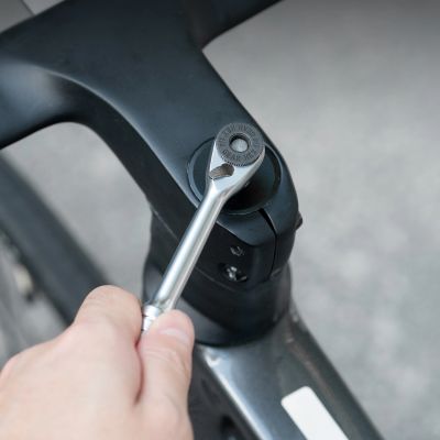 7. Rockbros Multitool Bicycle Tool Set with Ratchet Wrench and Tire Levers - Black