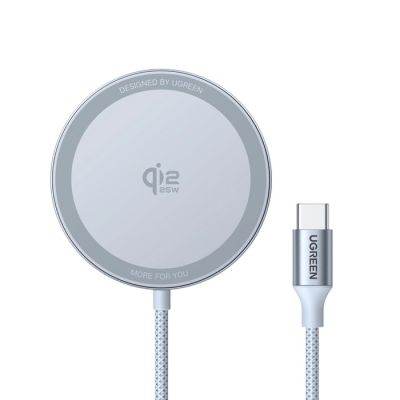 2. Ugreen MagFlow Smartphone Charger, Gray, USB, Wireless Charging, Automatic