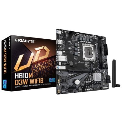 5. GIGABYTE H610M D3W WIFI6 Intel H610 LGA 1700 micro ATX