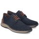 3. Rieker 05226-14 navy blue openwork leather shoes