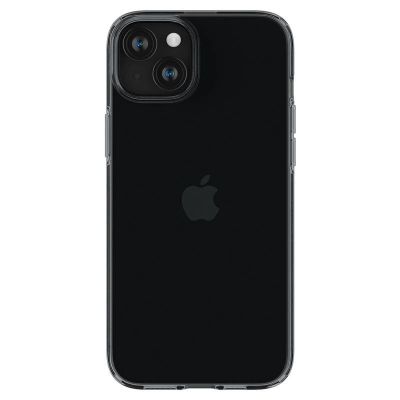 9. Spigen Crystal Flex iPhone 15 Plus Case - Gray-Transparent