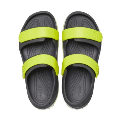 4. Crocs Crocband Cruiser Graphite Yellow Children's Sandals 209423 1NJ