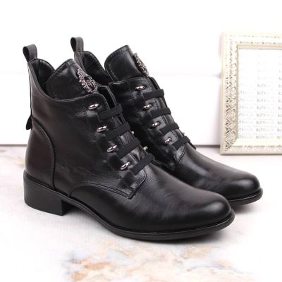 22. Jezzi W JEZ412A insulated flat ankle boots, black