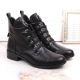 22. Jezzi W JEZ412A insulated flat ankle boots, black