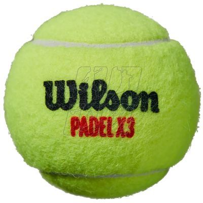 4. Tennis balls Wilson X3 Pack Padel Ball WR8900801001