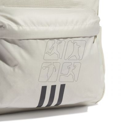 5. Adidas Classic Badge of Sport 3-Stripes backpack IR9757