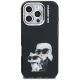 3. Karl Lagerfeld IML Aquarelle Karl & Choupette & Logo Case for iPhone 16 Pro Max - Black