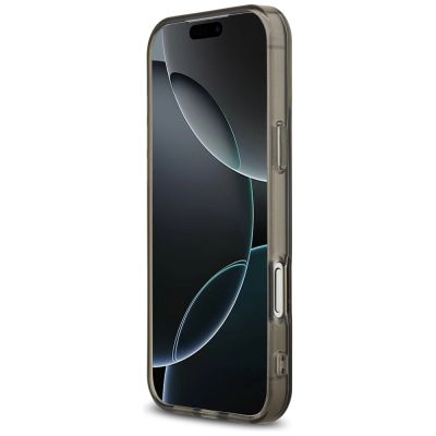 5. US Polo DH and Bottom Stripe Logo MagSafe Case for iPhone 17 Pro Max - Black