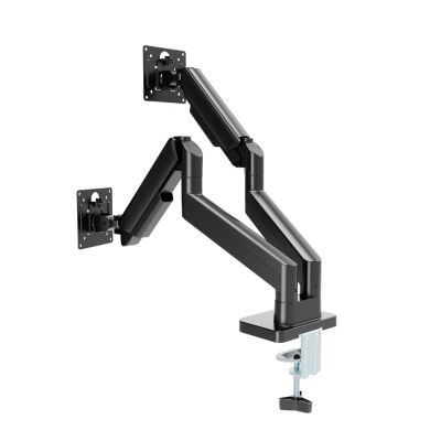GEMBIRD DESK ARM/MOUNT FOR TWO MONITORS (ADJUSTABLE) 17"-32", LOAD UP TO 10KG, BLACK