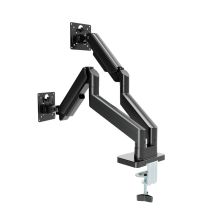 GEMBIRD DESK ARM/MOUNT FOR TWO MONITORS (ADJUSTABLE) 17"-32", LOAD UP TO 10KG, BLACK