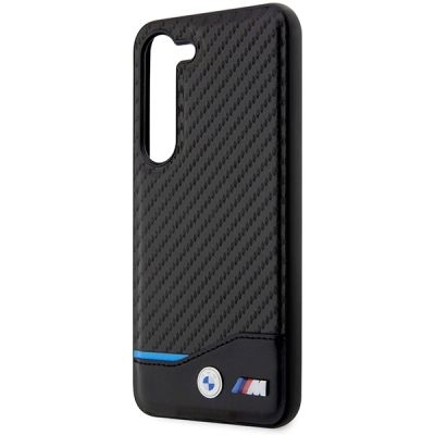 6. BMW Leather Carbon case for Samsung Galaxy S23+ - black