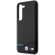 6. BMW Leather Carbon case for Samsung Galaxy S23+ - black