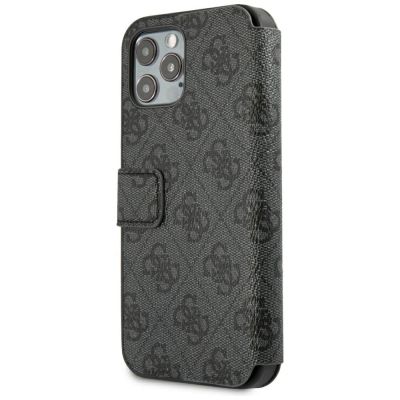 5. Guess GUFLBKSP12M4GG iPhone 12/12 Pro 6.1" grey/grey book 4G Charms Collection