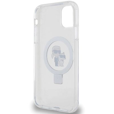 7. Karl Lagerfeld KLHMN61HMRSKCH iPhone 11 / Xr 6.1" white/white hardcase Ring Stand Karl&Choupette MagSafe
