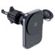 3. Acefast D18 car holder with MagSafe / Qi inductive charger + USB-A USB-C cable - black