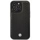 8. Case BMW BMHMP14L22RFGK iPhone 14 Pro 6.1" black/black Leather Diamond Pattern MagSafe