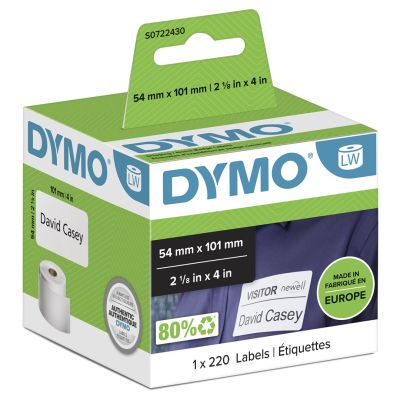 DYMO LW - Shipping/Name Badge Labels - 54 x 101 mm - S0722430