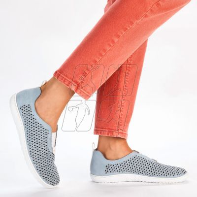 16. Comfortable openwork shoes Rieker W RKR653 blue