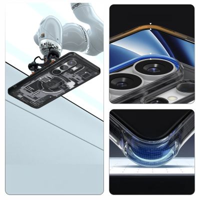 19. Spigen Ultra Hybrid Mag MagSafe Case for Samsung Galaxy S26 Ultra Zero One - Clear Black