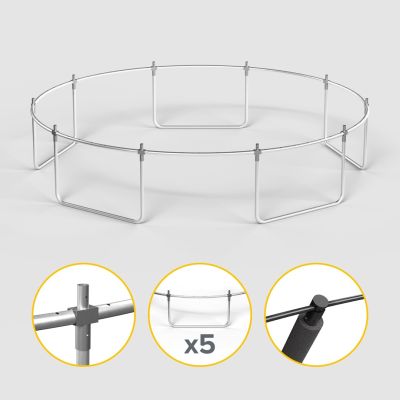 11. REBEL ACTIVE TRAMPOLINE PRO 12FT/366CM, NET, LADDER RBA-8003