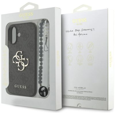 8. Guess 4G Strap 4G Classic Logo Case for iPhone 17 - Black