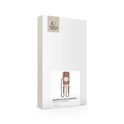 2. Tech-Protect MagNecklace MagSafe case with lanyard for iPhone 16 - brown