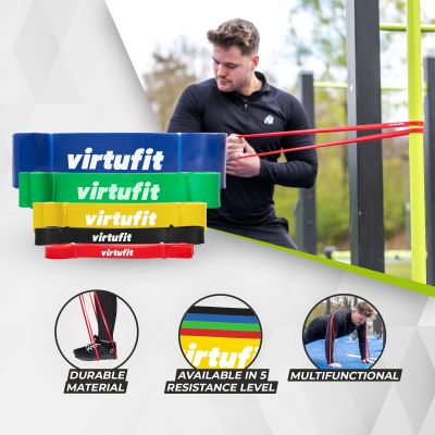 11. VIRTUFIT PRO FITNESS POWER BAND MEDIUM YELLOW