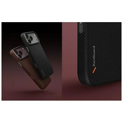 8. Uniq Keva EDGE Magclick Charging Case for iPhone 18 Pro / 17 Pro - Black
