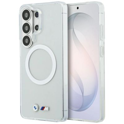 BMW IML Shockproof Metal Logo MagSafe Case for Samsung Galaxy S26 Ultra - Transparent