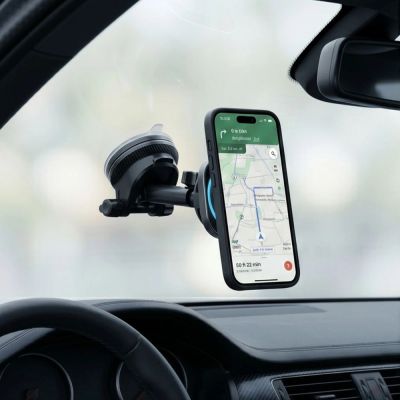 9. Tech-Protect V20 MagSafe Car Holder for Windshield/Air Vent/Dashboard 25W QI2.2 - Black