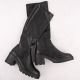 9. Women’s Heeled Platform Boots, Warm-Lined, Black, Vinceza 58332