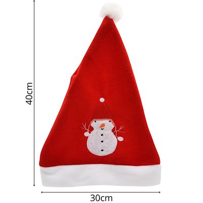 3. CLASSIC SANTA CLAUS HAT 30X40CM SNOWMAN
