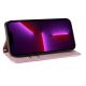 10. Magnet Strap Case Case for iPhone 14 Pro Flip Wallet Mini Lanyard Stand Pink
