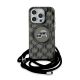 2. Karl Lagerfeld IML Crossbody Monogram Karl & Choupette Head MagSafe Case for iPhone 15 Pro - Black