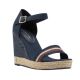 9. Tommy Hilfiger Grosgrain High Wedge Sandal W FW0FW05254