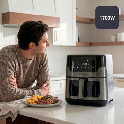 6. Black+Decker BXAF8001E 1700W fat-free fryer | 8 years old