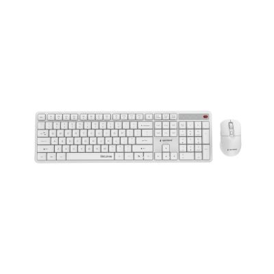 GEMBIRD WIRELESS KEYBOARD + MOUSE SET SILENT KEY PRO BUSINESS, WHITE, US LAYOUT