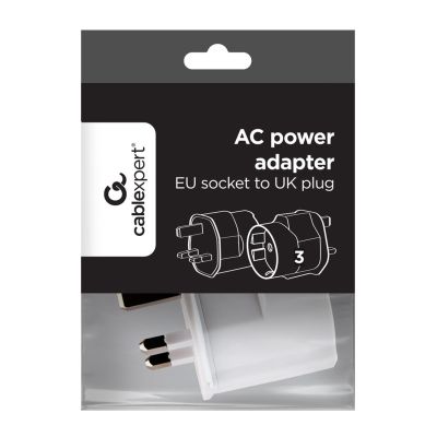 4. GEMBIRD AC Adapter – UK to EU Schuko 13A