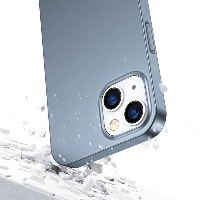 6. Joyroom 360 Full Case front and back cover for iPhone 13 + tempered glass screen protector grey (JR-BP927 tranish)